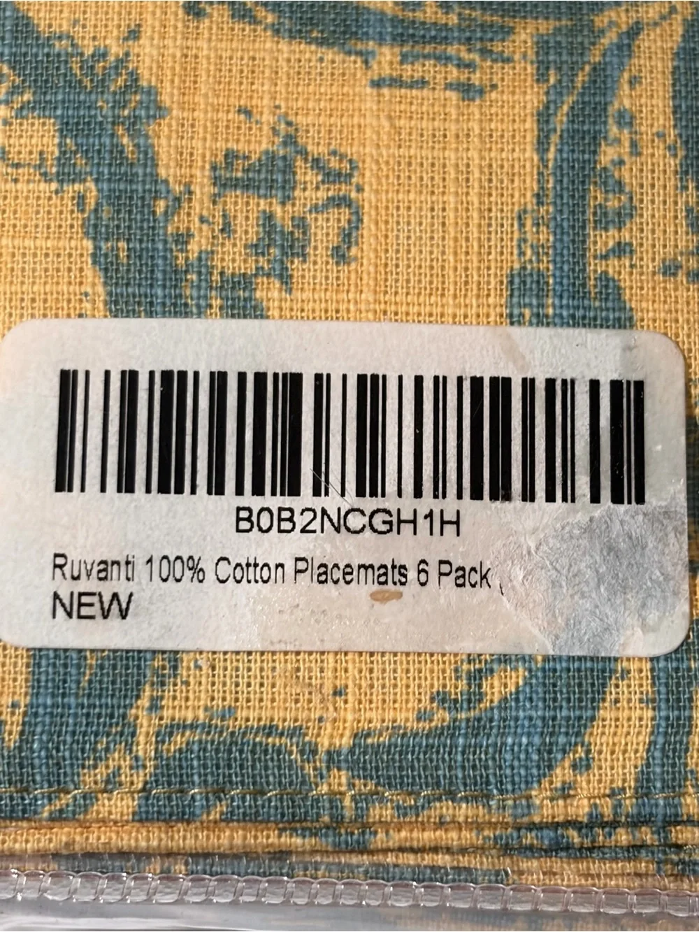 Ruvanti Cotton Placemats Set of 6 Classic Dining Table Mats New In Package